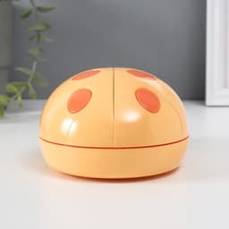 Шкатулка музыкальная механическая «Божья коровка», пластик, жёлтая, 12×15×8.5 см