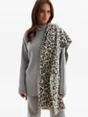 Палантин женский MIST Leo, серый, размер 68×190 см
