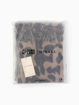 Палантин женский MINAKU Leo, принт леопардовый бежевый, размер 70×180 см