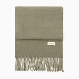 Шарф женский с кистями MIST, оливковый, размер 33×180 см