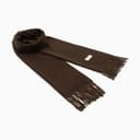 Шарф женский с кистями MIST, цвет кофейный, размер 33×180 см