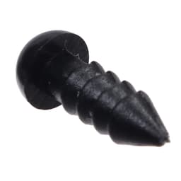 Глаза винтовые с заглушками, набор 50 шт., размер 1 шт. — 0.6 см, цвет чёрный