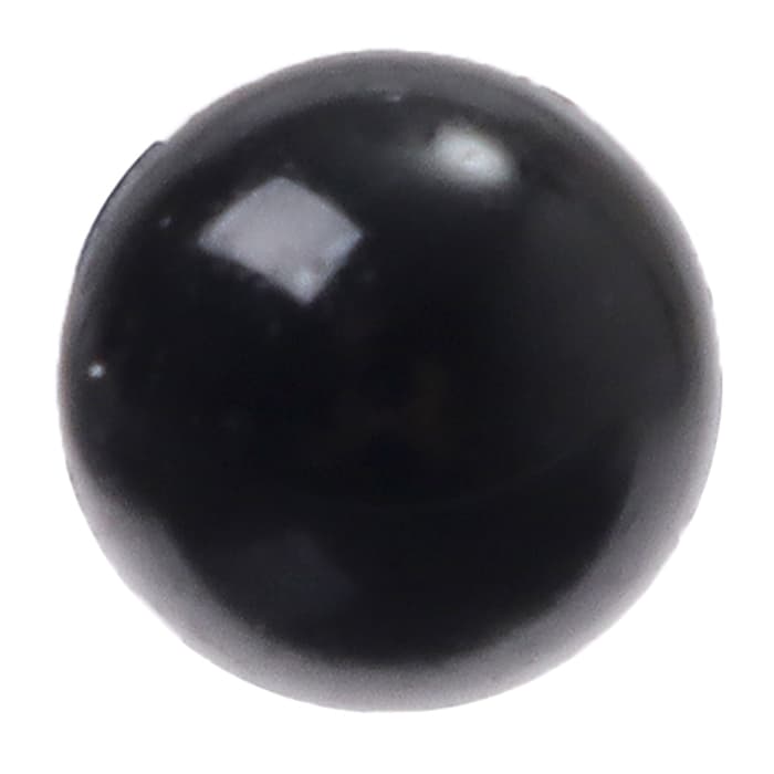 Глаза винтовые с заглушками, набор 50 шт., размер 1 шт. — 0.6 см, цвет чёрный