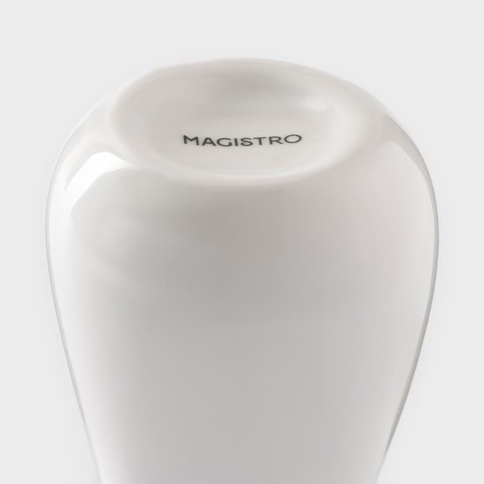 Ваза для цветов Magistro «Бланш», 7×18.5 см, фарфор, белая