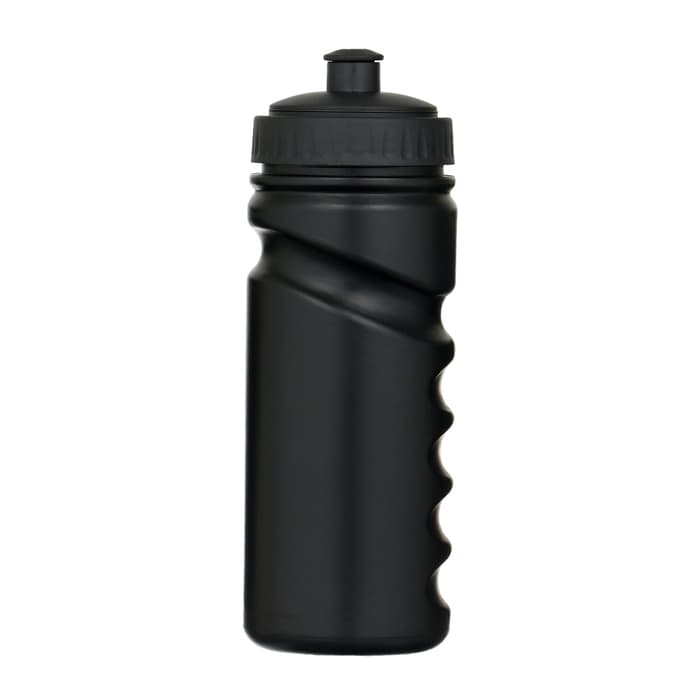 Бутылка для воды, 550 мл, 20.3×6.8×6.8 см, с поильником, чёрная