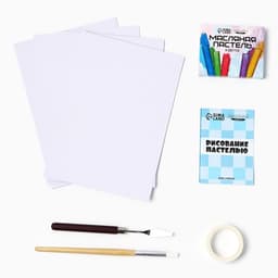 Набор для рисования масляной пастелью «Миленькие котята», 8 цветов, набор для творчества