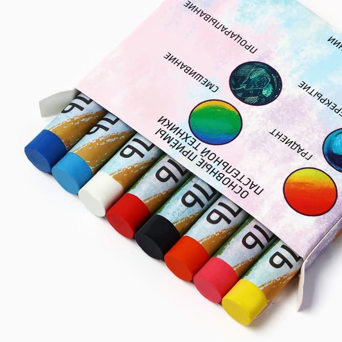 Набор для рисования масляной пастелью «Миленькие котята», 8 цветов, набор для творчества