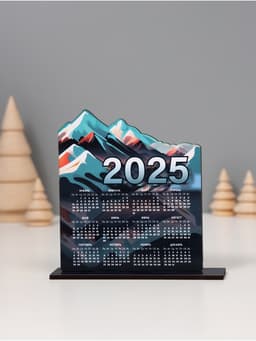 Настольный календарь «Горы 2025», 12×11.4×3 см