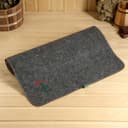 Коврик - лежак для бани и сауны «Банный рай», 180×60 см, полиэфир, серый, «Добропаровъ»