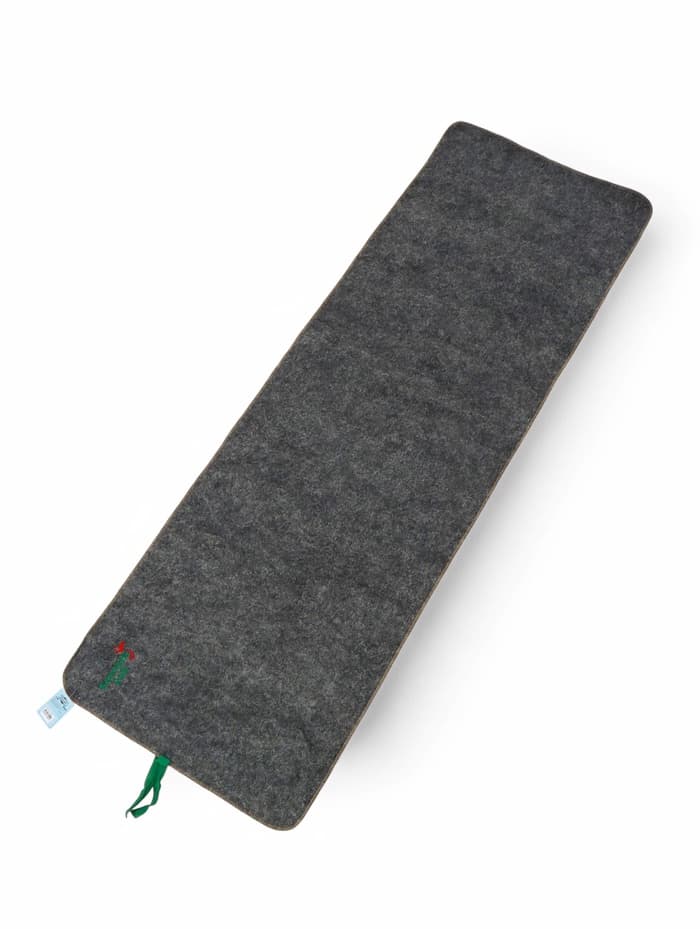 Коврик - лежак для бани и сауны «Банный рай», 180×60 см, полиэфир, серый, «Добропаровъ»