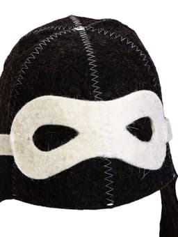 Шапка для бани и сауны «Шлем пилота», полиэфир 70%, шерсть 30%, тёмная, «Добропаровъ»