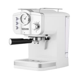 Кофемашина MAUNFELD MF-735WH PRO, рожковая, эспрессо/капучино, 1100 Вт, 1.25 л, белая