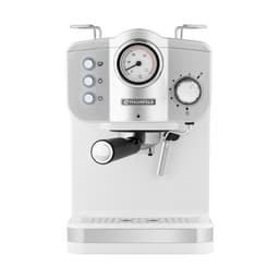 Кофемашина MAUNFELD MF-735WH PRO, рожковая, эспрессо/капучино, 1100 Вт, 1.25 л, белая