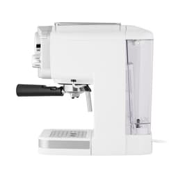 Кофемашина MAUNFELD MF-735WH PRO, рожковая, эспрессо/капучино, 1100 Вт, 1.25 л, белая