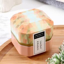 Ароматическая свеча в банке Aromatic Candle лимон, базилик и мандарин, малая