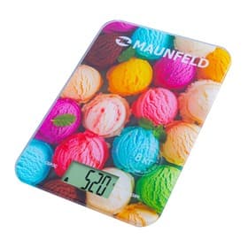 Весы кухонные MAUNFELD MKS-123G01, электронные, до 8 кг, разноцветные