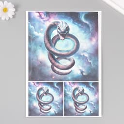 Декупажная карта «Шипящая змея», плотность 45 г/м², формат А4