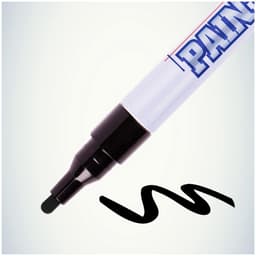 Маркер-краска MunHwa. Slim Size, лаковый, нитро-основа, чёрный, узел 2 мм