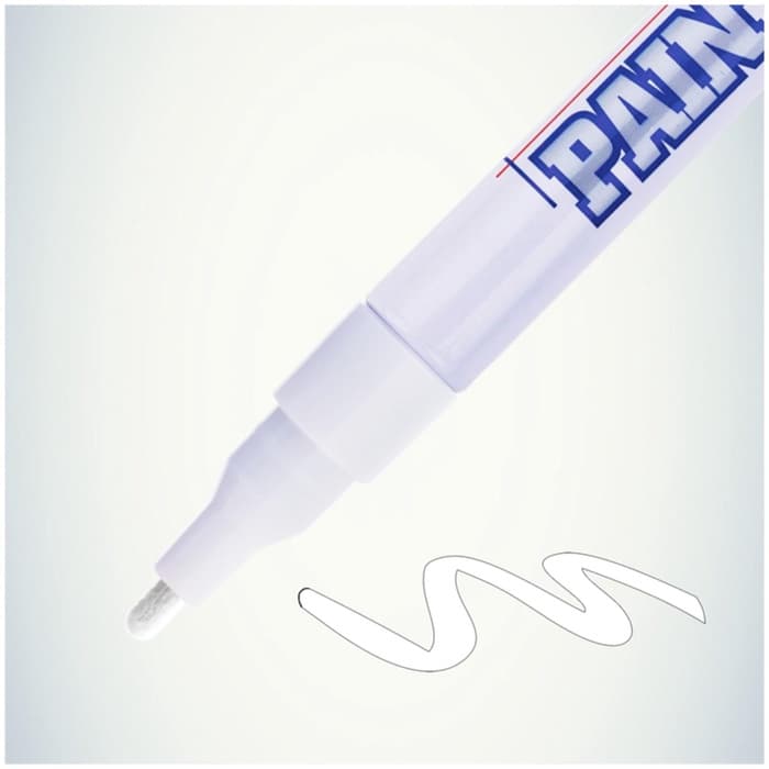 Маркер-краска MunHwa. Slim Size, лаковый, нитро-основа, белый, узел 2 мм