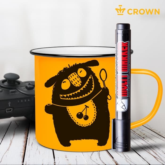 Маркер перманентный Crown. Multi Marker CPM-800, чёрный, узел 3.0 мм