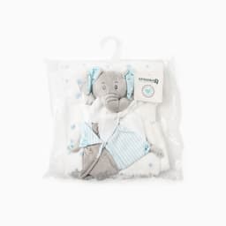 Плед детский с игрушкой «Крошка Я. Слоник» 75×90 см, голубой