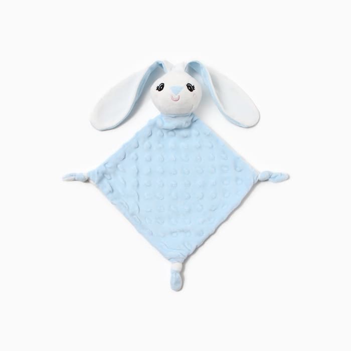 Плед детский с игрушкой «Крошка Я. Зайка» 75×90 см, голубой