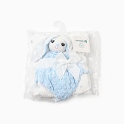 Плед детский с игрушкой «Крошка Я. Зайка» 75×90 см, голубой