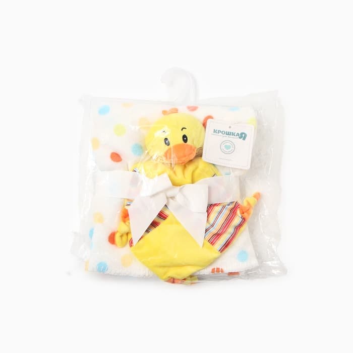 Плед детский с игрушкой «Крошка Я. Цыпленок» 75×90 см