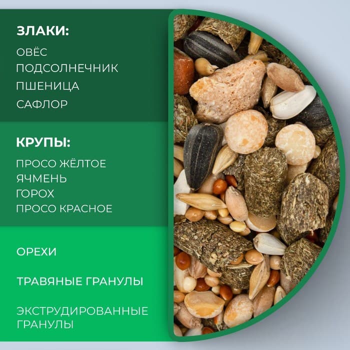Корм Seven Seeds для морских свинок, с орехами, 500 г