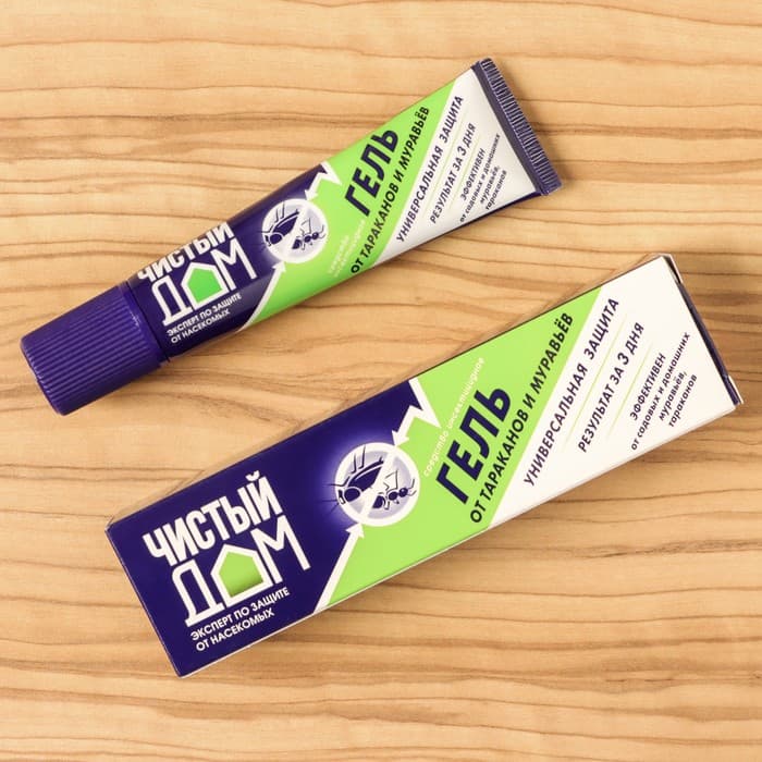 Средство от садовых и домашних муравьев, тараканов «Чистый дом», гель, 35 мл