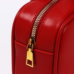 Сумка женская из искусственной кожи, 24×13×7 см, красная