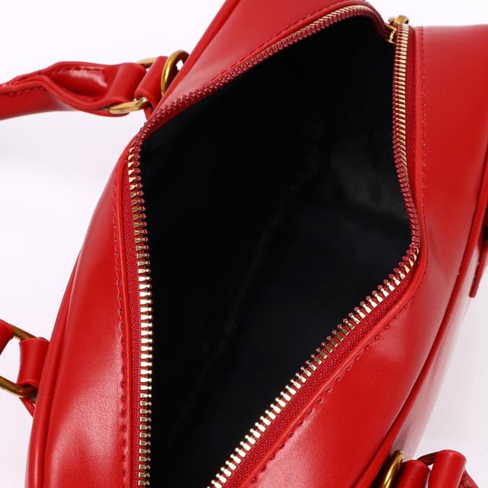 Сумка женская из искусственной кожи, 24×13×7 см, красная