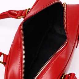 Сумка женская из искусственной кожи, 24×13×7 см, красная