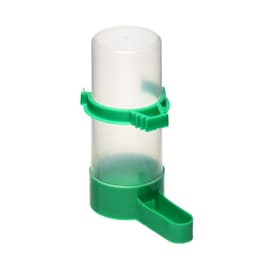 Поилка-кормушка для птиц, 140 мл, 4×12 см, пластик, зелёная