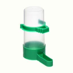 Поилка-кормушка для птиц, 60 мл, 3×9 см, зелёная