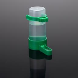 Поилка-кормушка для птиц, 60 мл, 3×9 см, зелёная