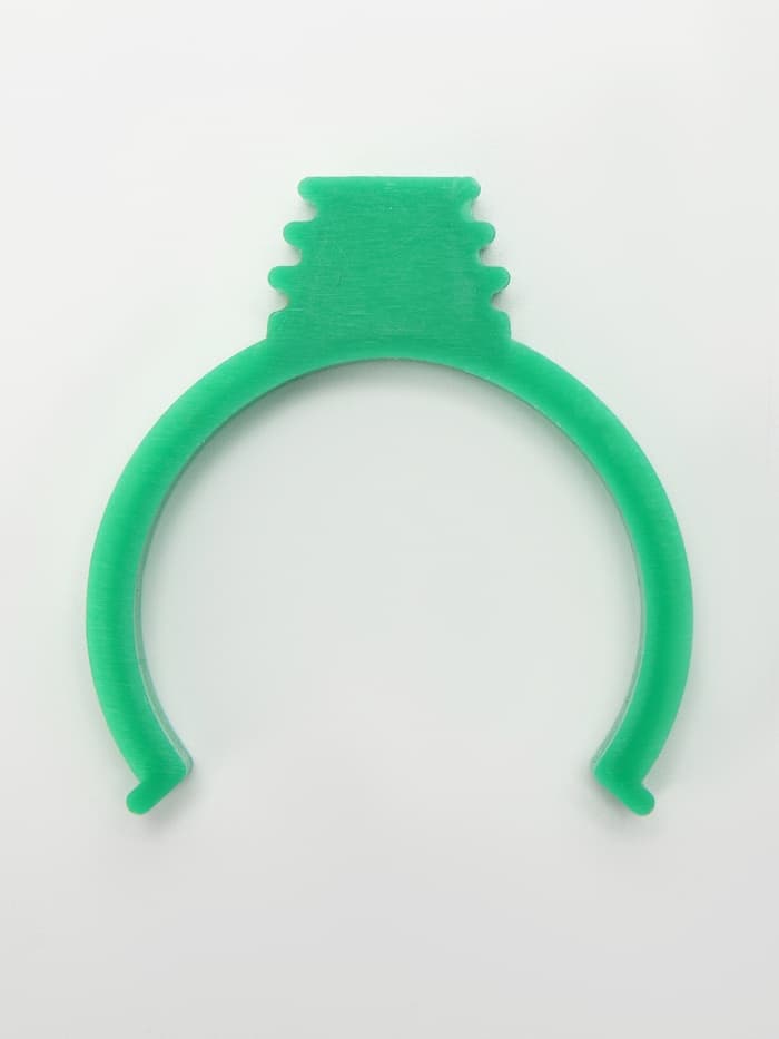 Поилка/кормушка для птиц 10.5×3.5 см, 90 мл, зелёная