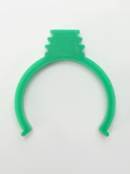 Поилка/кормушка для птиц 10.5×3.5 см, 90 мл, зелёная