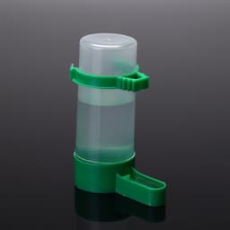 Поилка/кормушка для птиц 10.5×3.5 см, 90 мл, зелёная