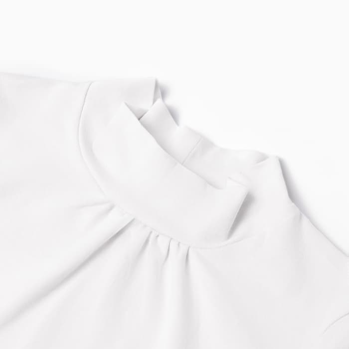 Водолазка для девочки, белая, рост 122 см