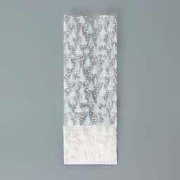 Пакет подарочный новогодний с жёстким дном, прозрачный с ёлками, 6×8×23 см