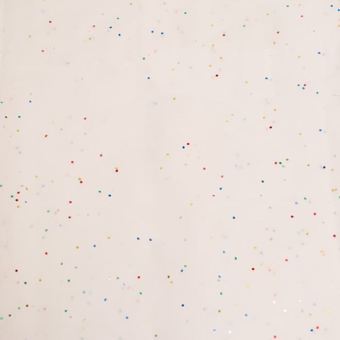 Бумага упаковочная тишью, «Конфетти», белая, 50×66 см