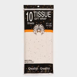 Бумага упаковочная тишью, «Конфетти», белая, 50×66 см