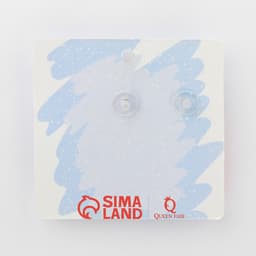 Серьги висячие «Шапка» звезда, варежка, цвет бело-красный в золоте