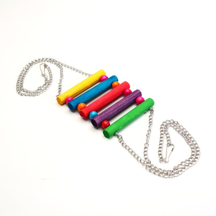 Качели-лесенка для птиц, длина цепи 36 см, дерево