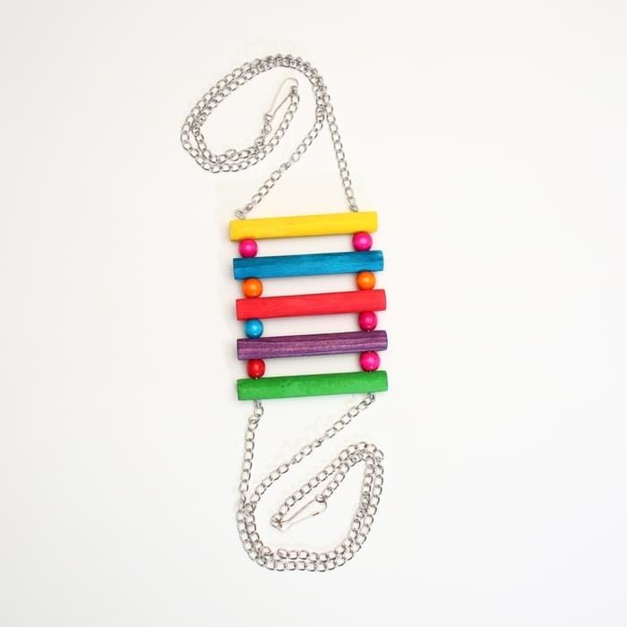 Качели-лесенка для птиц, длина цепи 36 см, дерево