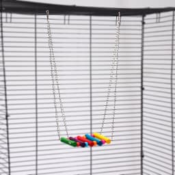 Качели-лесенка для птиц, длина цепи 36 см, дерево