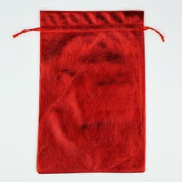 Мешочек подарочный парча «Новогодний орнамент», красный, 20×30 см