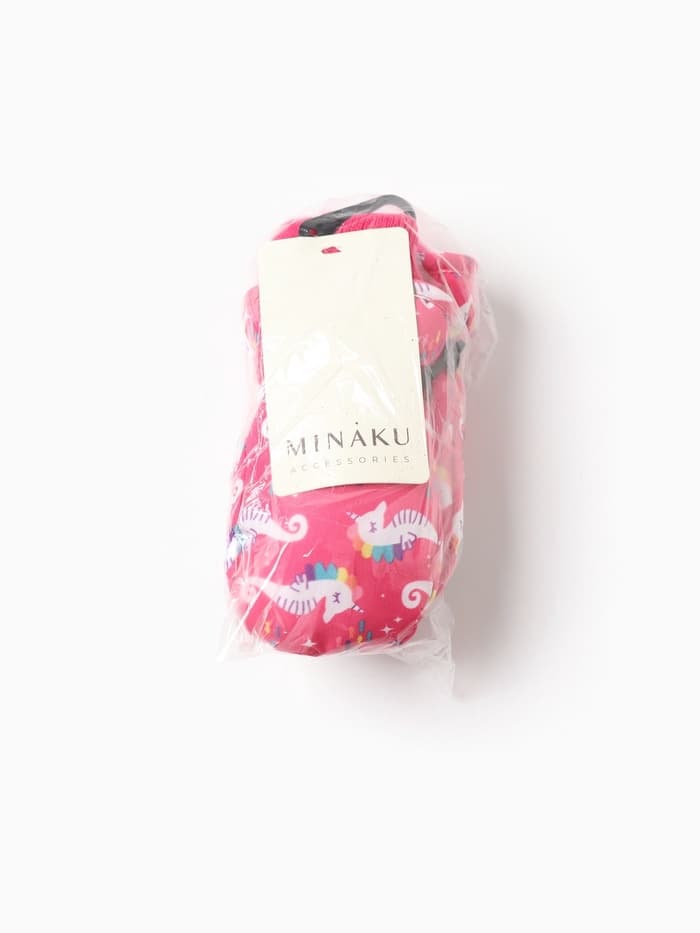 Варежки зимние для девочки MINAKU, малиновая, размер 18 см (2-4 года)