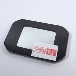 Зеркало с ручками, 16×24 см, (10.5×14 см), чёрное